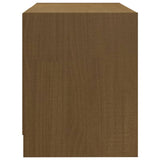 Meuble TV Marron miel 80x31x39 cm Bois de pin massif