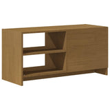 Meuble TV Marron miel 80x31x39 cm Bois de pin massif