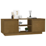 Honey Brown TV Cabinet 110x30x40 cm Solid Pine Wood