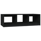 Table basse noir 110x50x34 cm bois de pin massif