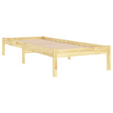 Cadre de lit sans matelas bois massif 90x200 cm