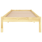 Cadre de lit sans matelas bois massif 90x200 cm