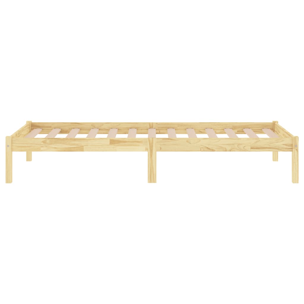 Cadre de lit sans matelas bois massif 90x200 cm