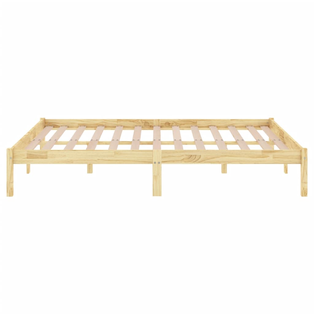 Cadre de lit sans matelas bois massif 120x200 cm