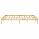 Cadre de lit sans matelas bois massif 120x200 cm