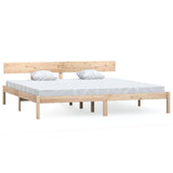 Cadre de lit sans matelas bois massif 200x200 cm