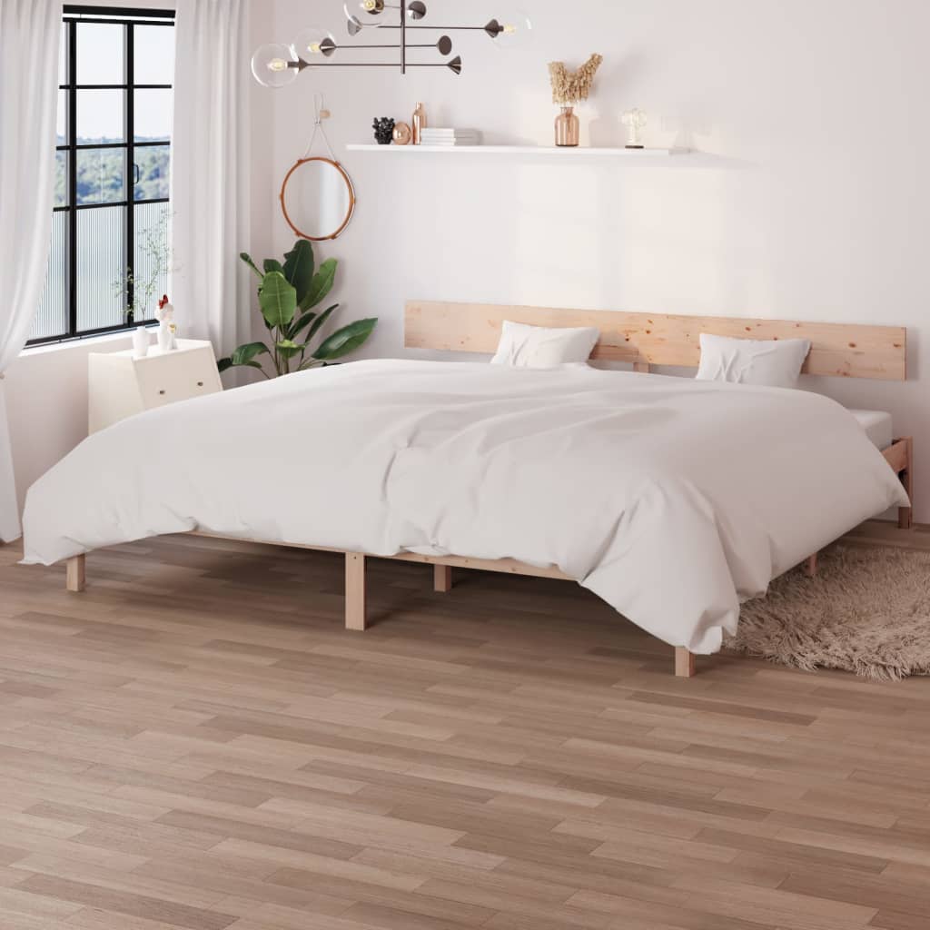 Cadre de lit sans matelas bois massif 200x200 cm