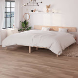 Cadre de lit sans matelas bois massif 200x200 cm