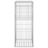 Gabion Basket Posts 2 pcs 40x40x100 cm Iron