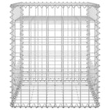 Poteau à panier de gabion 50x50x60 cm Fer