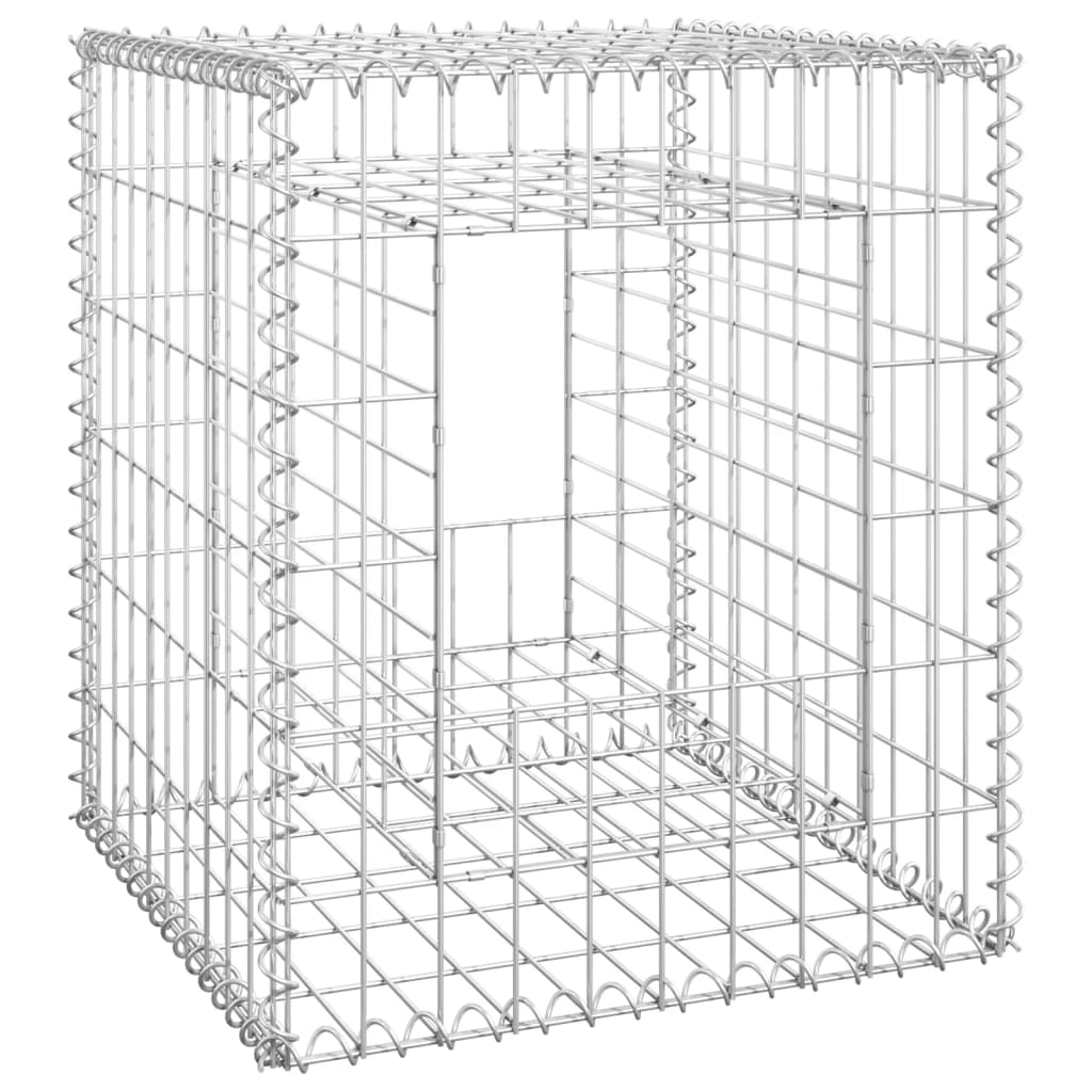 Gabionenkorbpfosten 2 Stück 50x50x60 cm Eisen