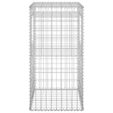 Gabion Basket Posts 2 pcs 50x50x100 cm Iron