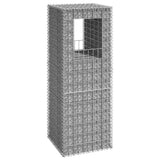 Gabion basket post 50x50x140 cm Iron