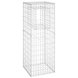 Poteaux à panier de gabion 2 pcs 50x50x140 cm Fer