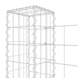 U-shaped gabion basket with 6 posts Iron 620x20x100 cm