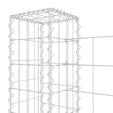 U-shaped gabion basket with 8 posts Iron 860x20x100 cm