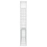 U-shaped gabion basket with 2 posts Iron 140x20x150 cm