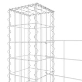 U-shaped gabion basket with 5 posts Iron 500x20x150 cm