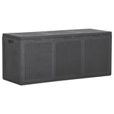 Garten-Aufbewahrungsbox 270 L, schwarzes PP-Rattan