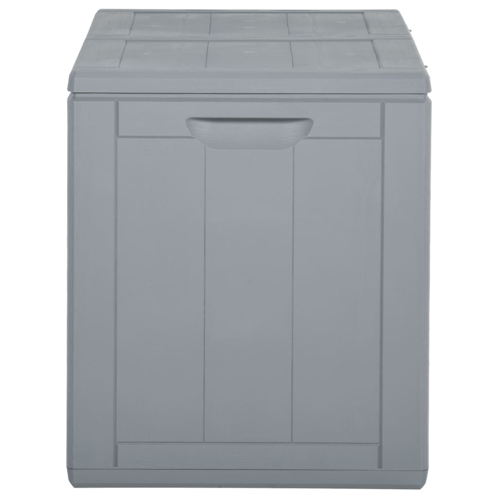 Boîte de rangement de jardin 180 L Gris PP Rotin