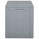 Boîte de rangement de jardin 180 L Gris PP Rotin