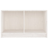 Meuble TV Blanc 70x33x42 cm Bois de pin massif