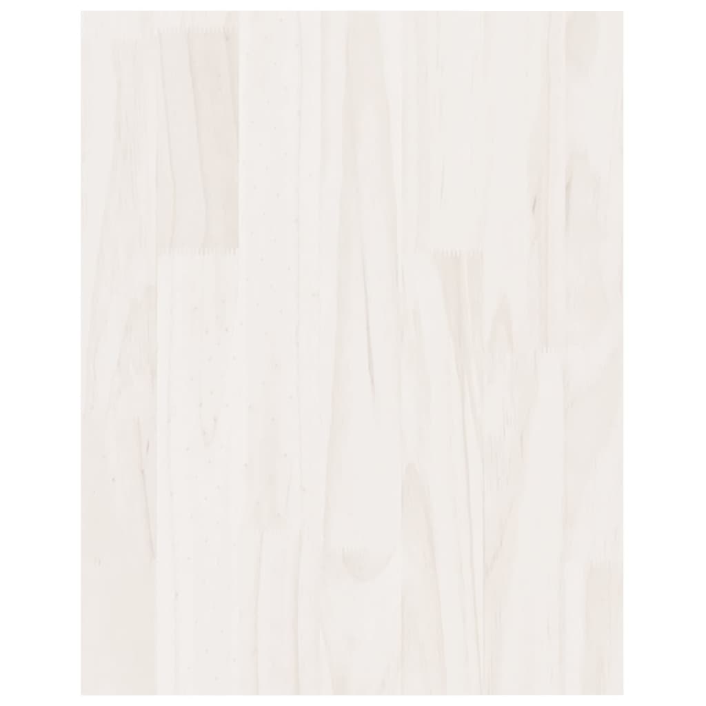 Meuble TV Blanc 70x33x42 cm Bois de pin massif