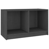 Meuble TV Gris 70x33x42 cm Bois de pin massif