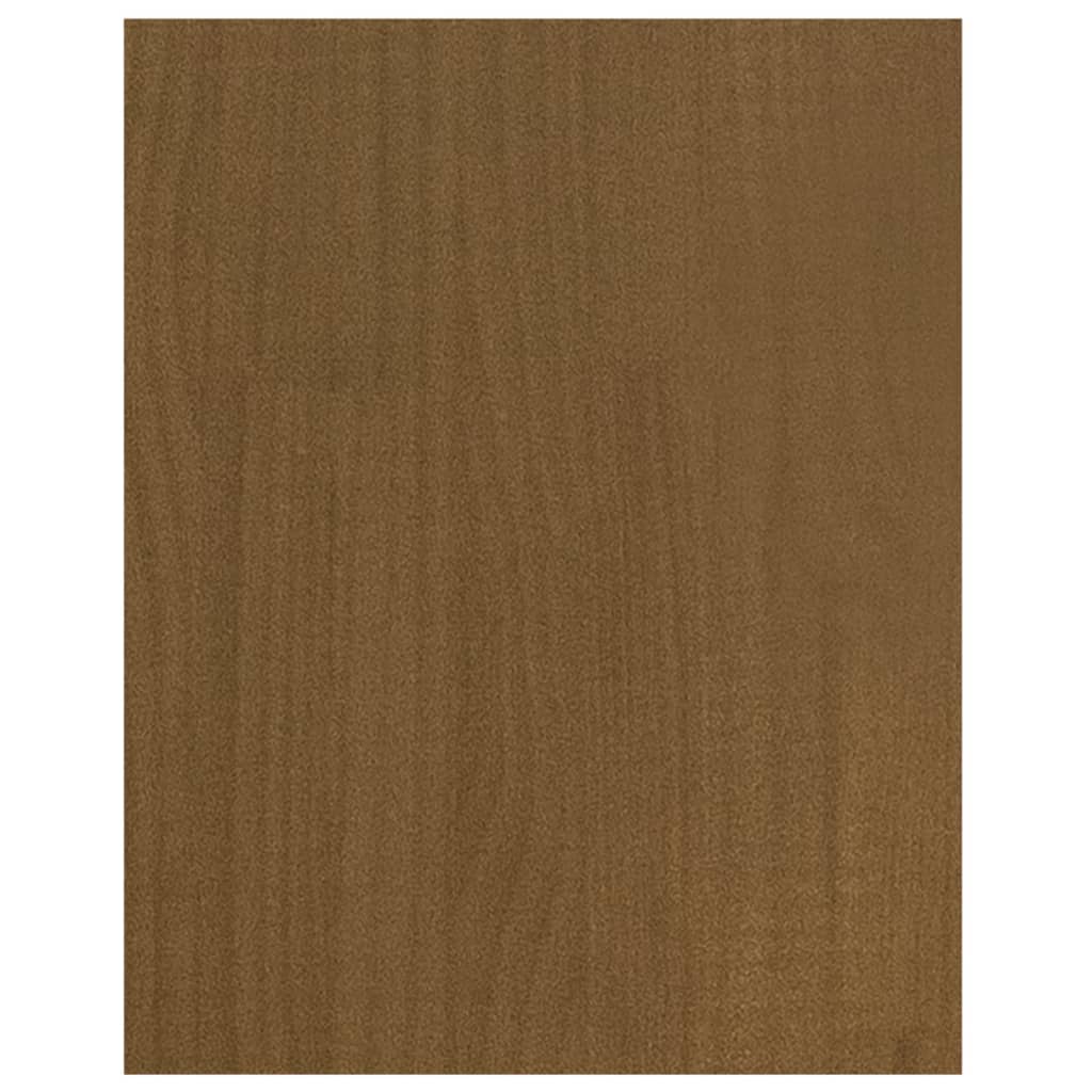 Meuble TV Marron miel 70x33x42 cm Bois de pin massif