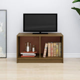 Meuble TV Marron miel 70x33x42 cm Bois de pin massif