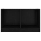 Meuble TV Noir 70x33x42 cm Bois de pin massif