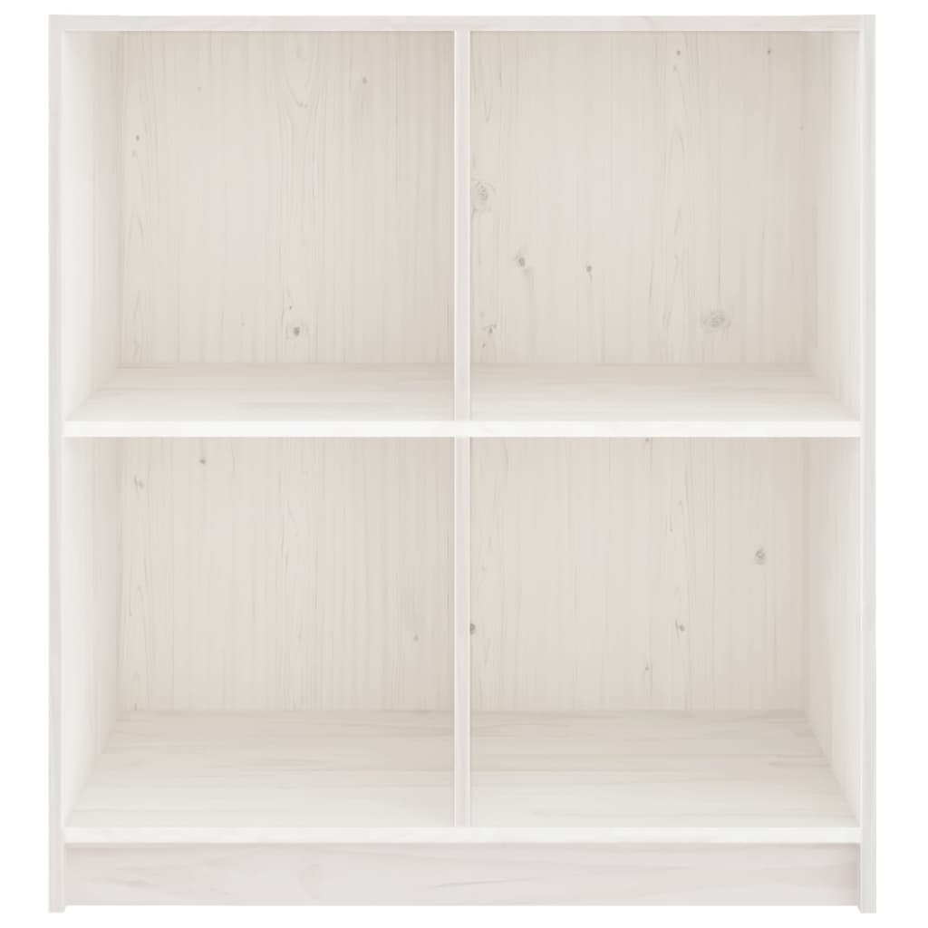 Buffet blanc 70x33x76 cm bois massif de pin