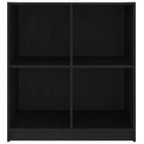 Buffet noir 70x33x76 cm bois massif de pin