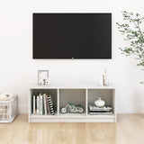 Meuble TV Blanc 104x33x41 cm Bois de pin massif