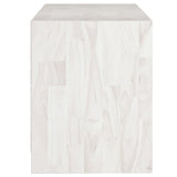 Meuble TV Blanc 104x33x41 cm Bois de pin massif