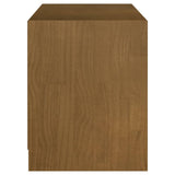 Meuble TV Marron miel 104x33x41 cm Bois de pin massif