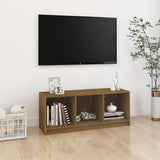 Meuble TV Marron miel 104x33x41 cm Bois de pin massif