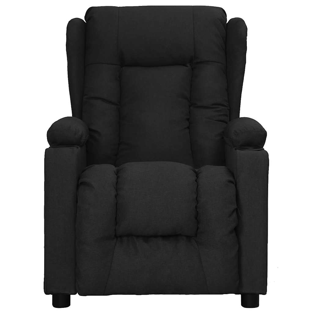 Fauteuil de massage Noir Tissu