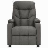 Fauteuil de massage inclinable Gris foncé Tissu