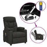 Fauteuil de massage Noir Tissu