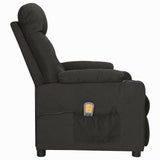 Fauteuil de massage Noir Tissu