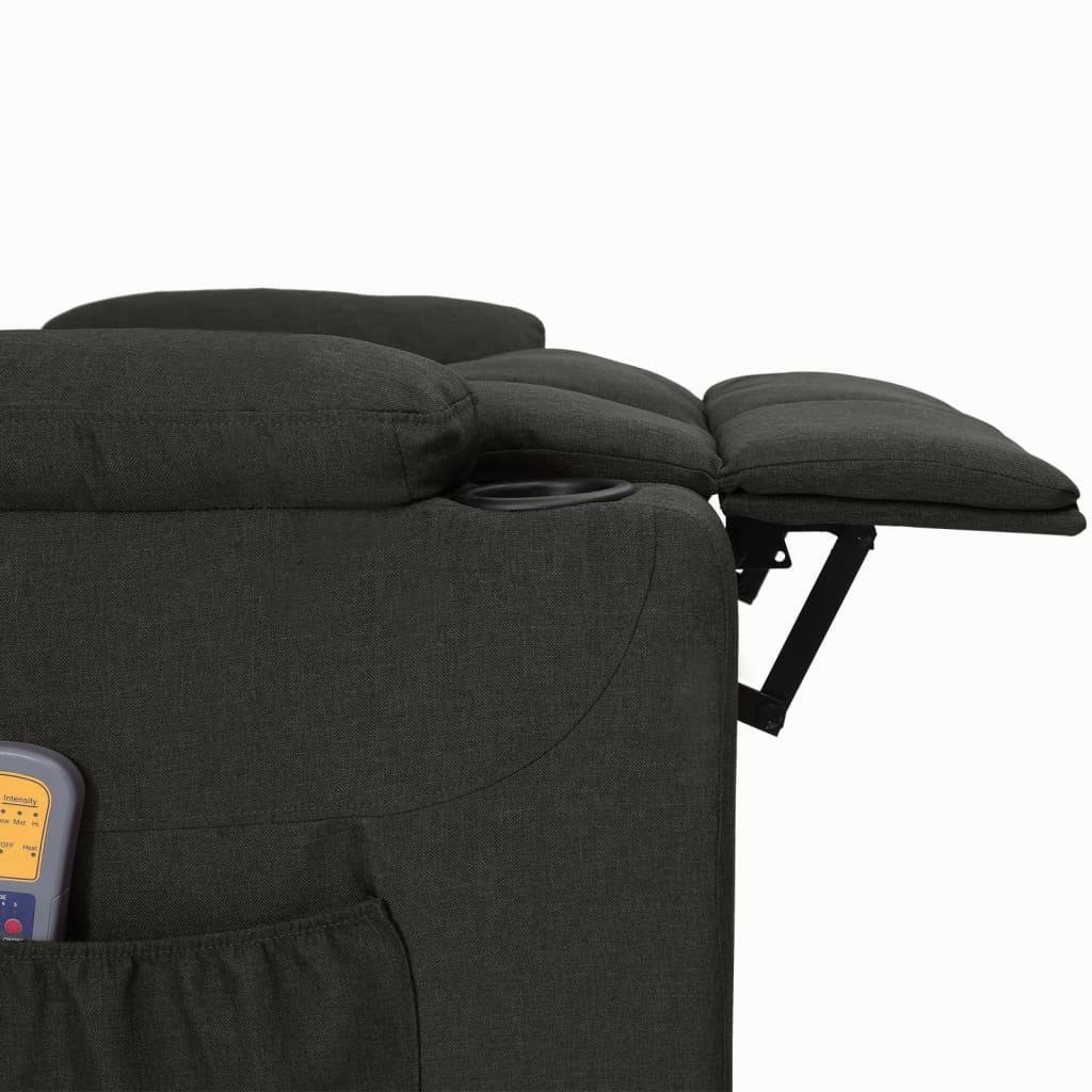 Fauteuil de massage Noir Tissu