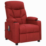 Fauteuil de massage Rouge bordeaux Tissu