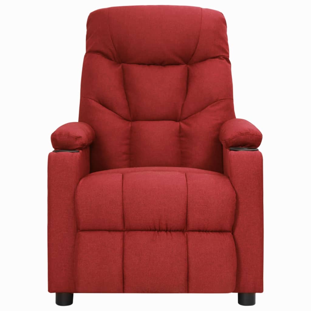 Fauteuil de massage Rouge bordeaux Tissu