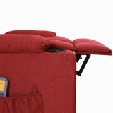 Fauteuil de massage Rouge bordeaux Tissu