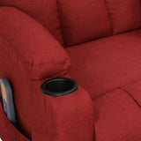 Fauteuil de massage Rouge bordeaux Tissu