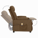 Fauteuil de massage Marron Tissu