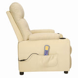 Fauteuil de massage Crème Tissu