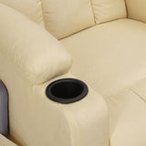 Fauteuil de massage Crème Tissu