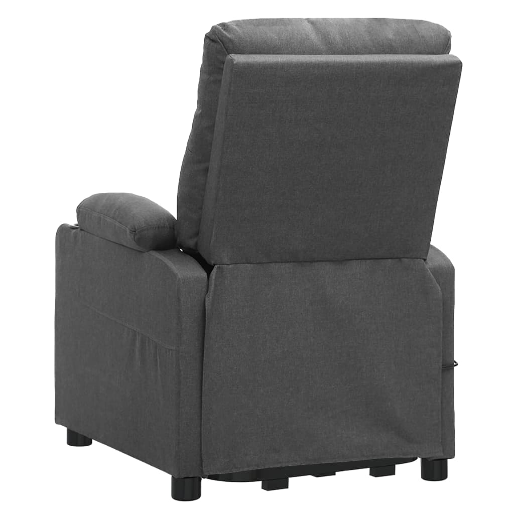 Fauteuil de massage inclinable Gris clair Tissu